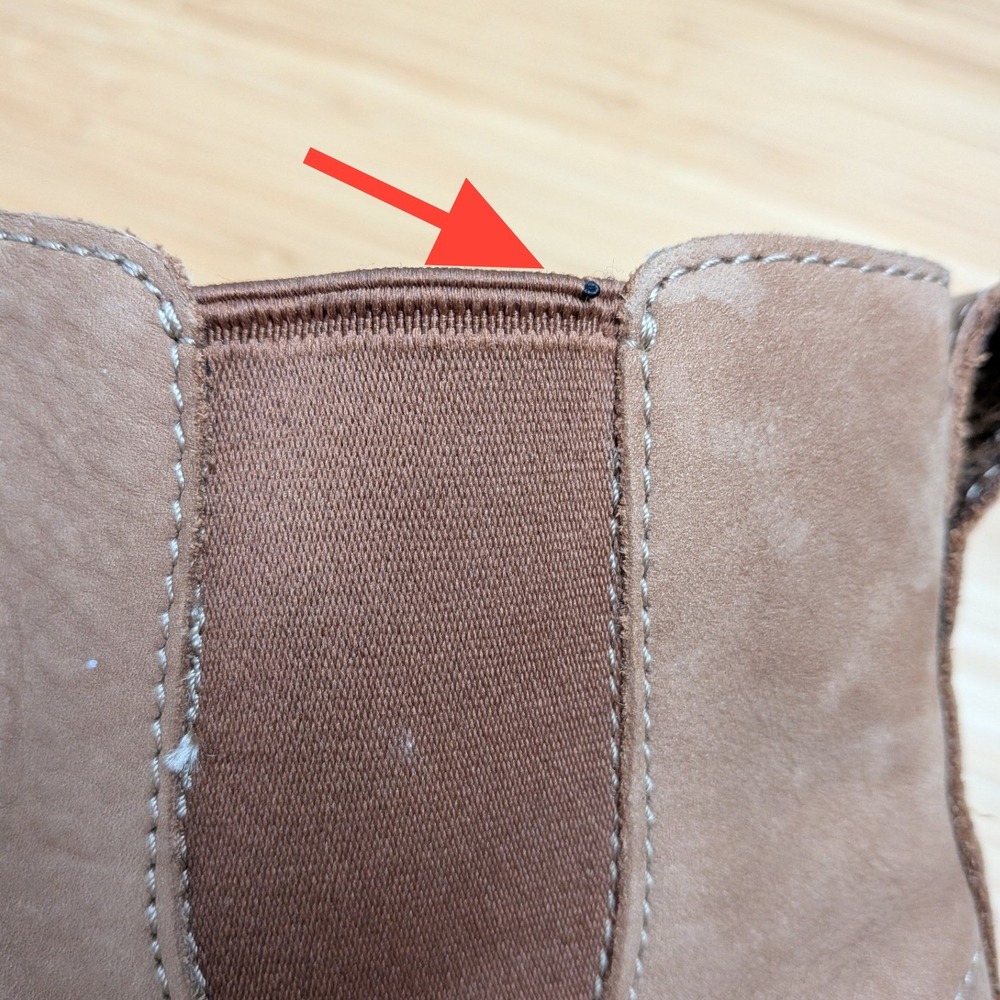 LL Bean Brown Suede Chelsea Ankle Boots Women Size 10 - Picture 6 of 10